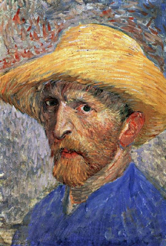 Vincent Van Gogh Self-Portrait in a Straw Hat